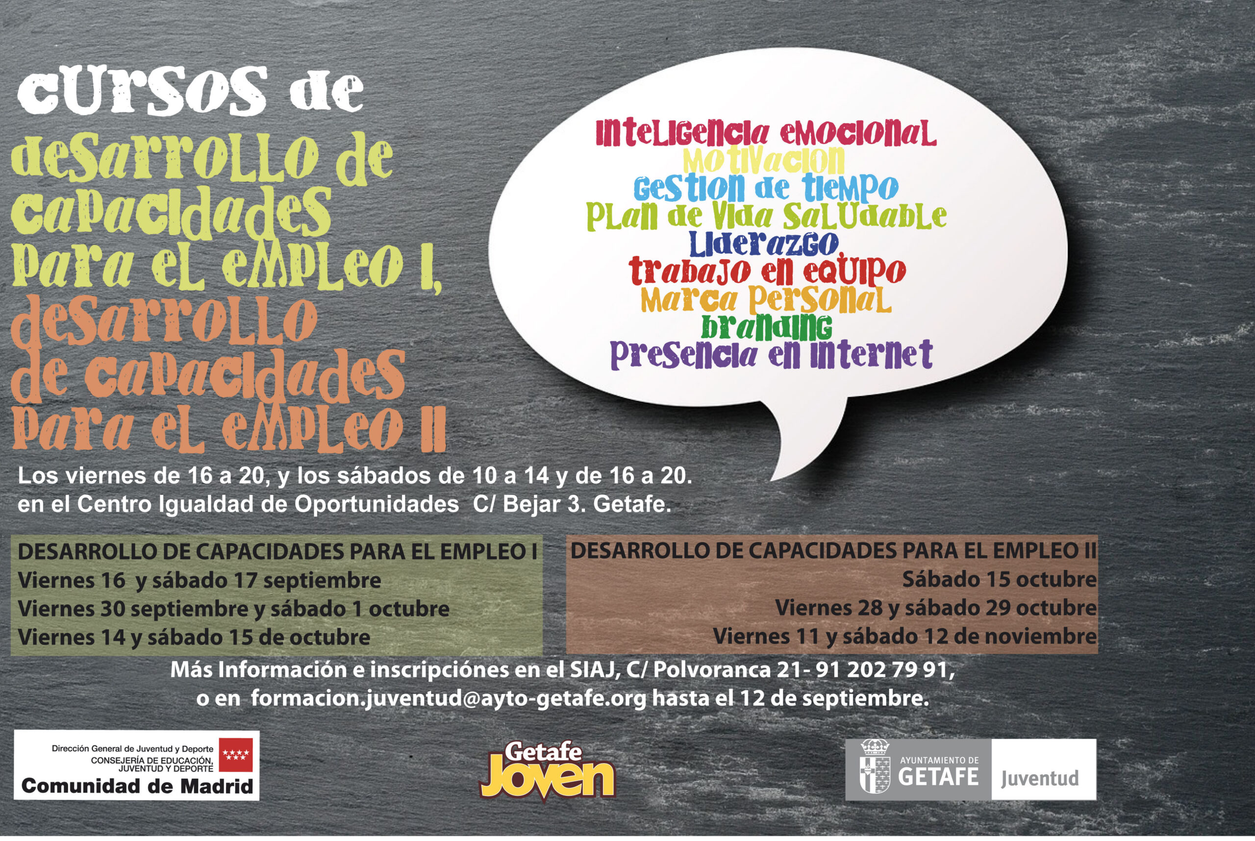 Cursos: Desarrollo de Capacidades para el Empleo (I y II)