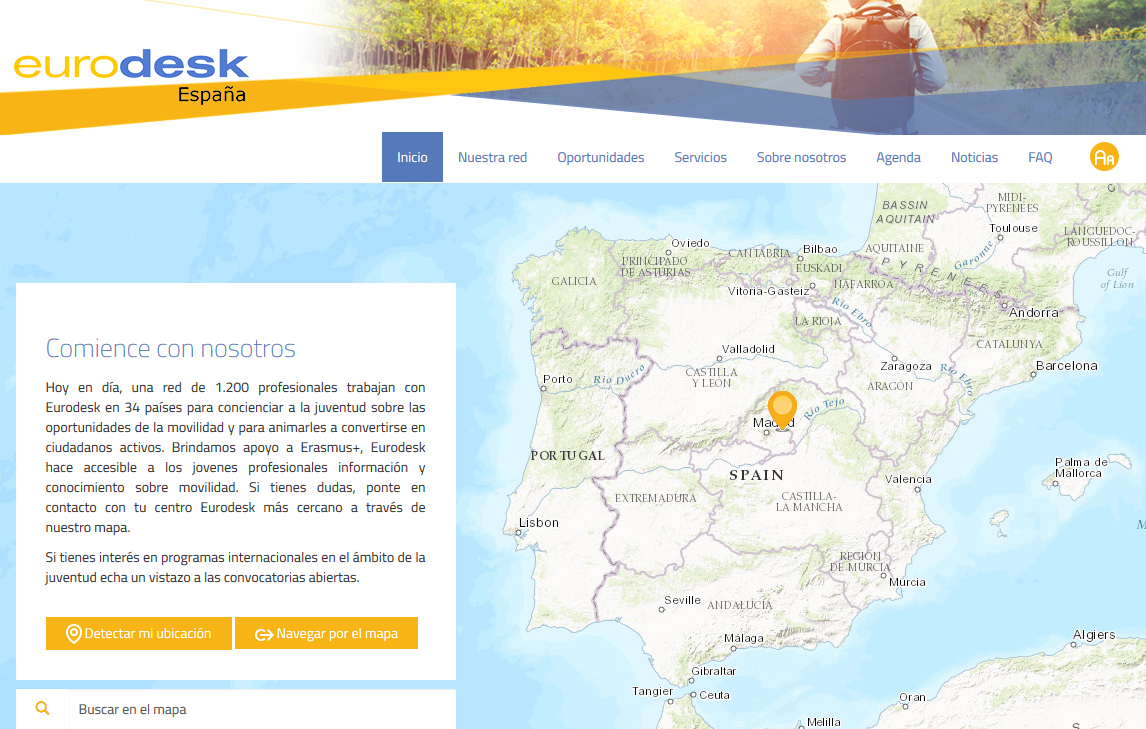 Nueva Web Eurodesk y la movilidad juvenil