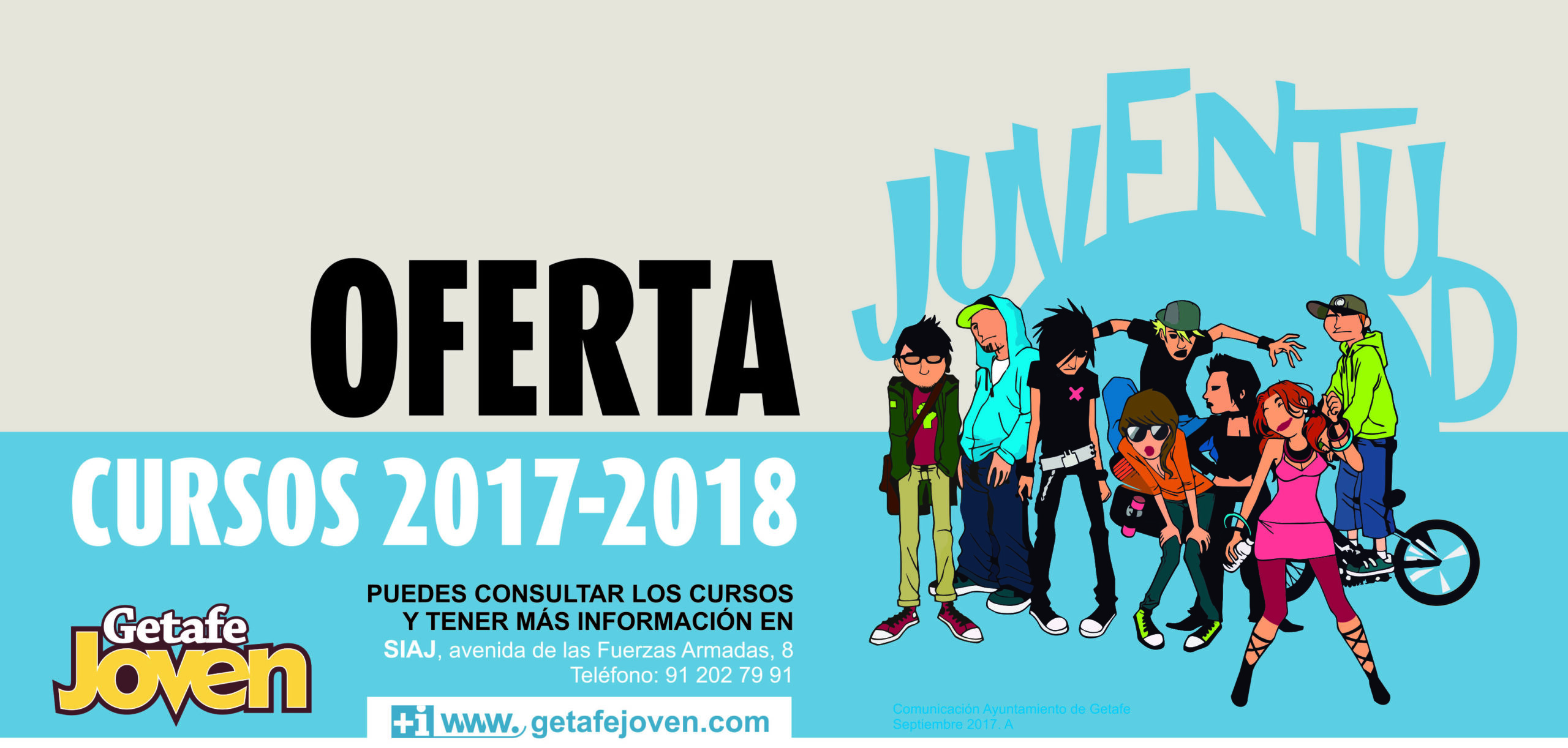 Ya puedes elegir entre la oferta de cursos, y Espacios Abiertos que la Delegación de Juventud ofrece para jóvenes de todas las edades