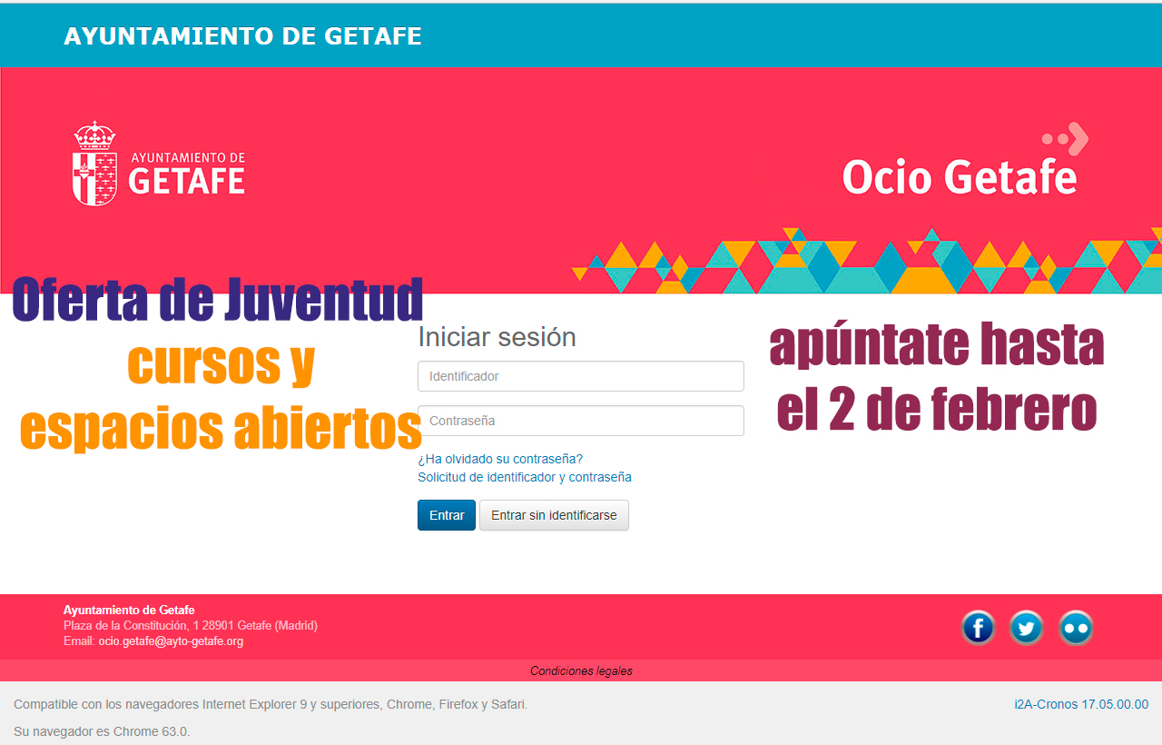 Ampliado el plazo de preinscripciones de Cursos y Espacios Abiertos para jóvenes