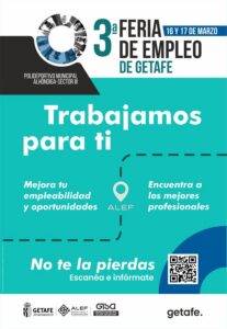 Si buscas empleo o quieres emprender un negocio, te esperamos mañana en Getafe Emplea 2023
