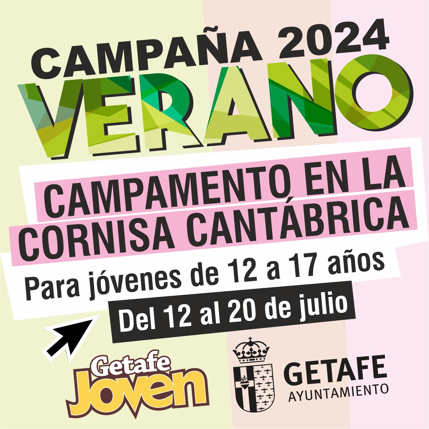 Llegan los Campamentos de Verano de Getafe Joven, 188 plazas para 12-17 años en la Costa Cantábrica del 12 al 20 de julio.