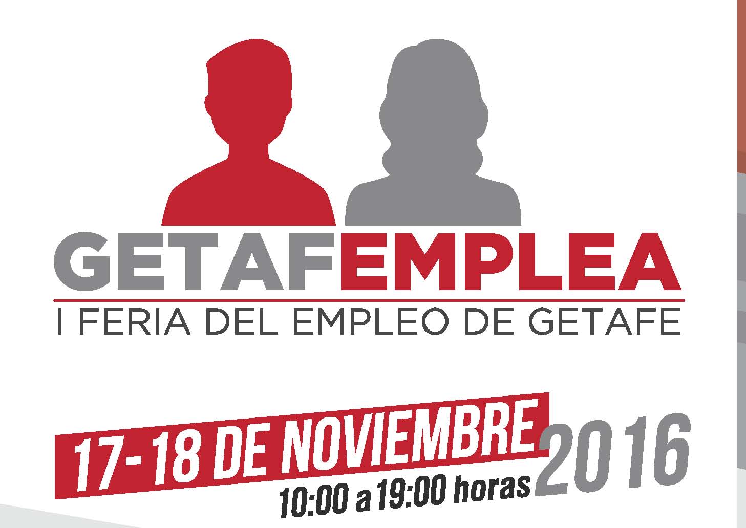 ¡Ven y participa en GETAFEMPLEA  I Feria del Empleo los días 17 Y 18 en el Polideportivo Juan de la Cierva
