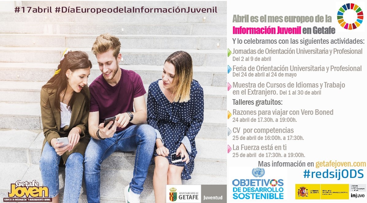 Abril es el mes Europeo de la Información Juvenil en Getafe