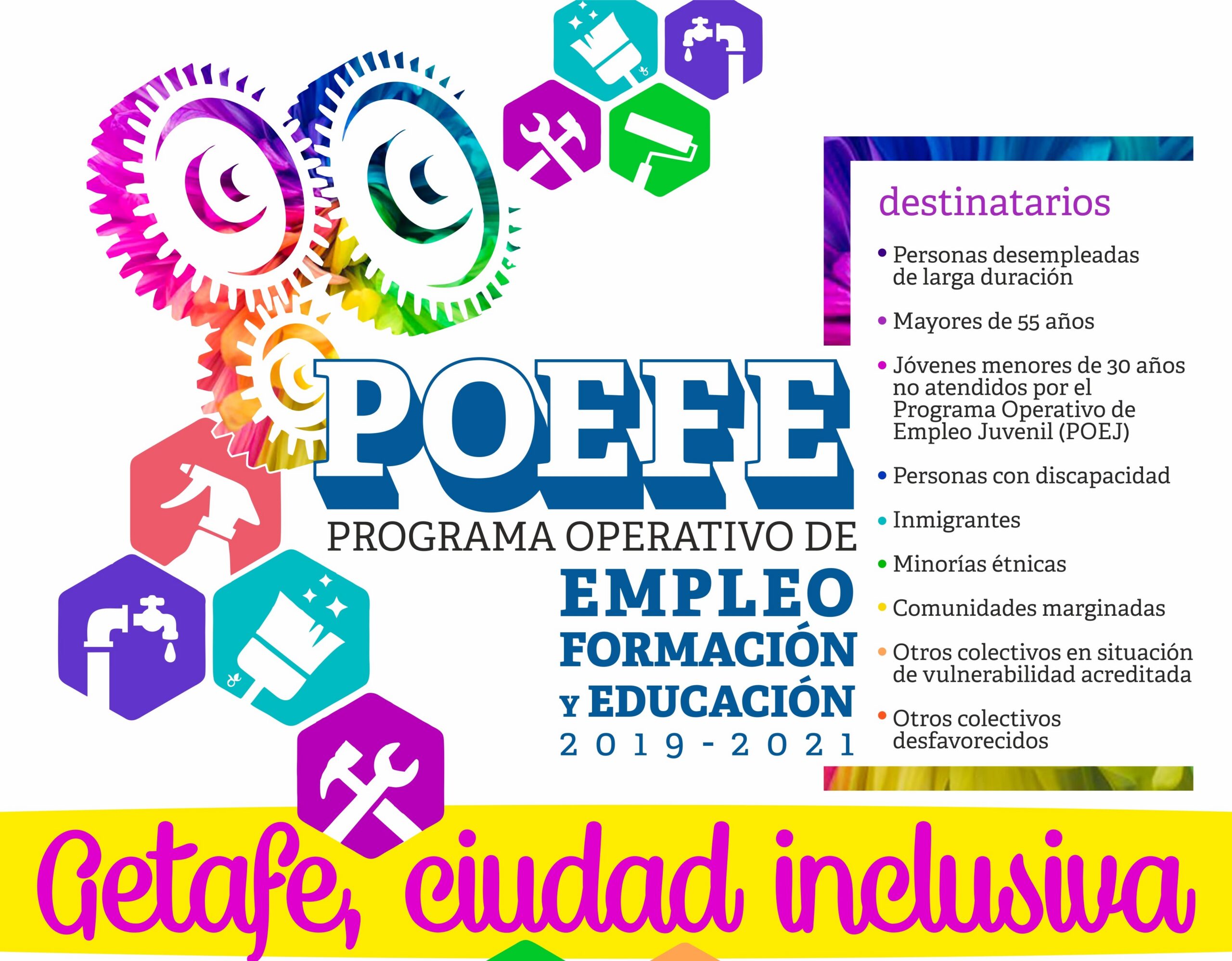 Getafe Ciudad Inclusiva’ ofrece formación para el empleo a jóvenes menores de 30 años, parados de larga duración y otros colectivos vulnerables