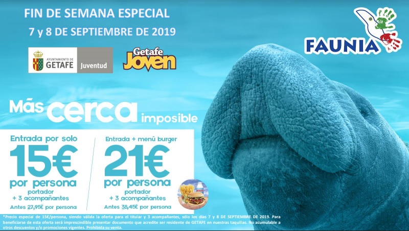 El 7 y 8 de septiembre son los días especiales de Getafe en Faunia