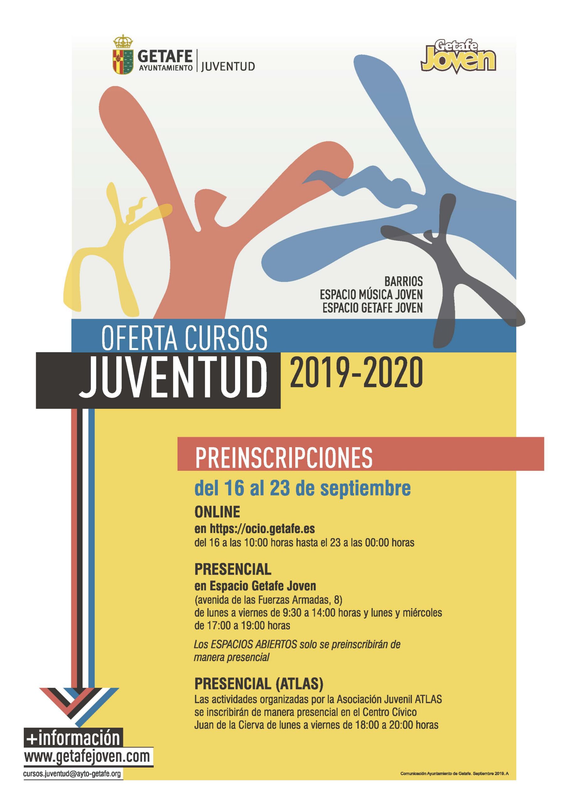 Este Otoño te espera la Oferta de Cursos y Espacios Abiertos de Juventud