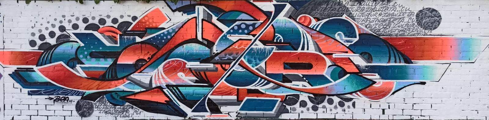 El ganador del premio Getafe Joven en la edición Pintando el Sur del CIUrbanFest es Alejandro Pico aka Syor con la obra ‘Avance’