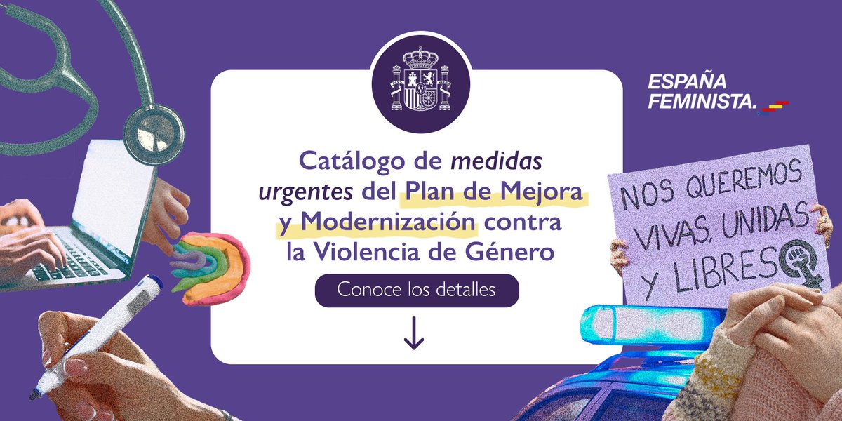 Te presentamos las 15 medidas del Plan de Mejora y Modernización contra la #violenciadegénero