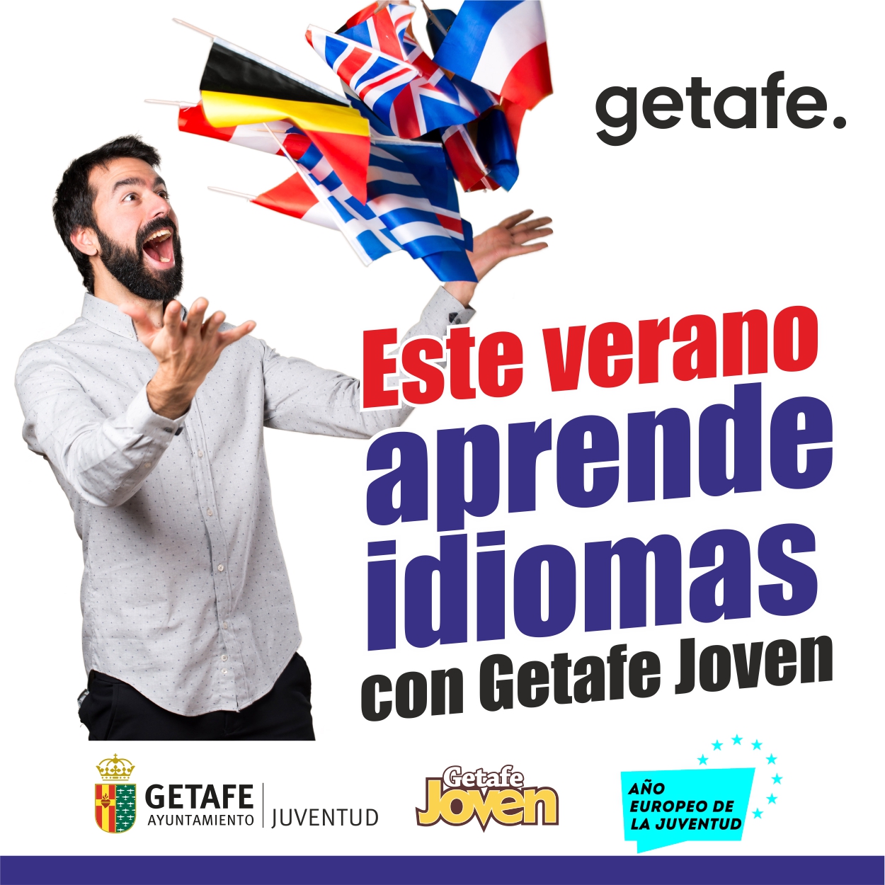 Este verano aprende idiomas con Getafe Joven.