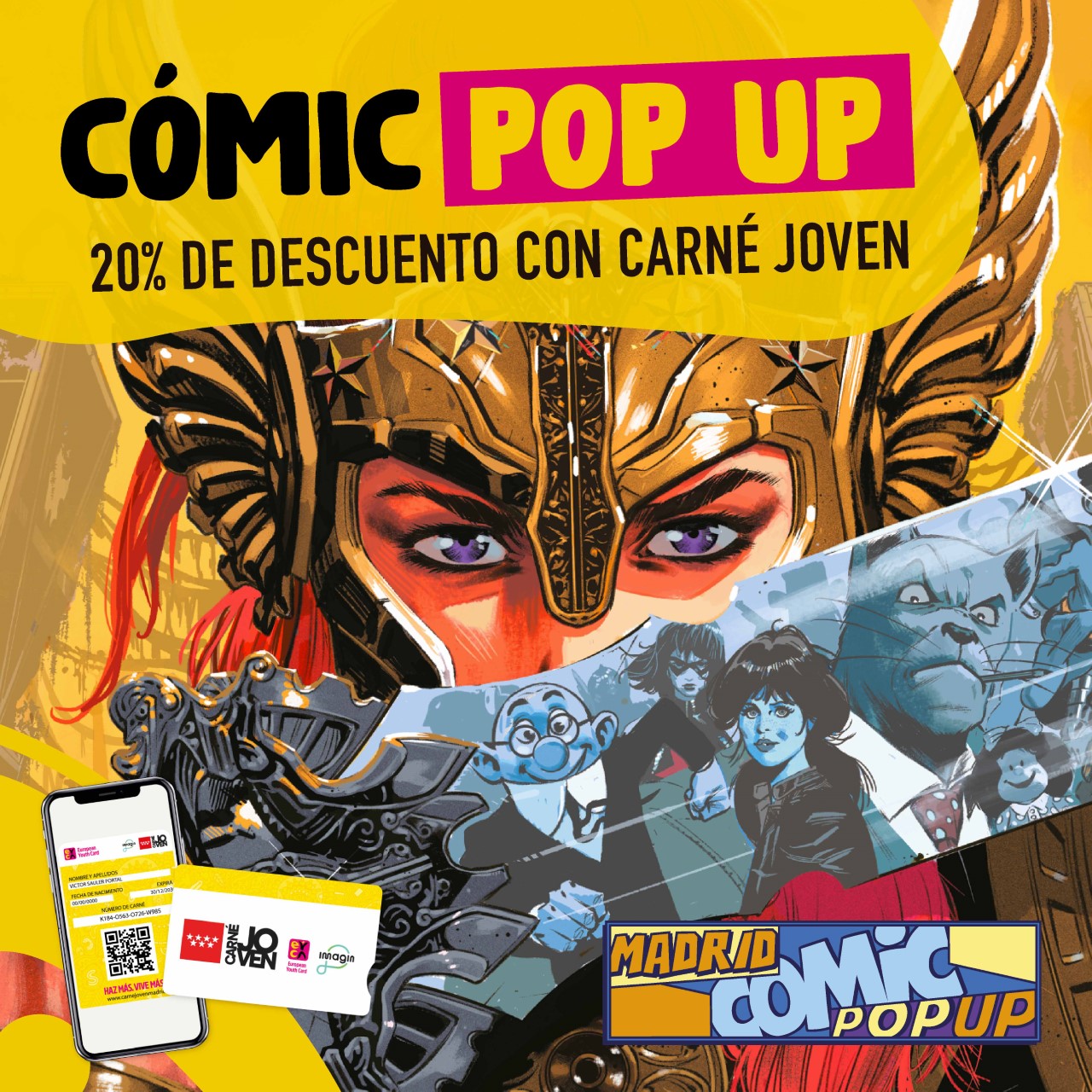 Los amantes del cómic tienen una cita este fin de semana en Madrid Comic Pop Up 2022