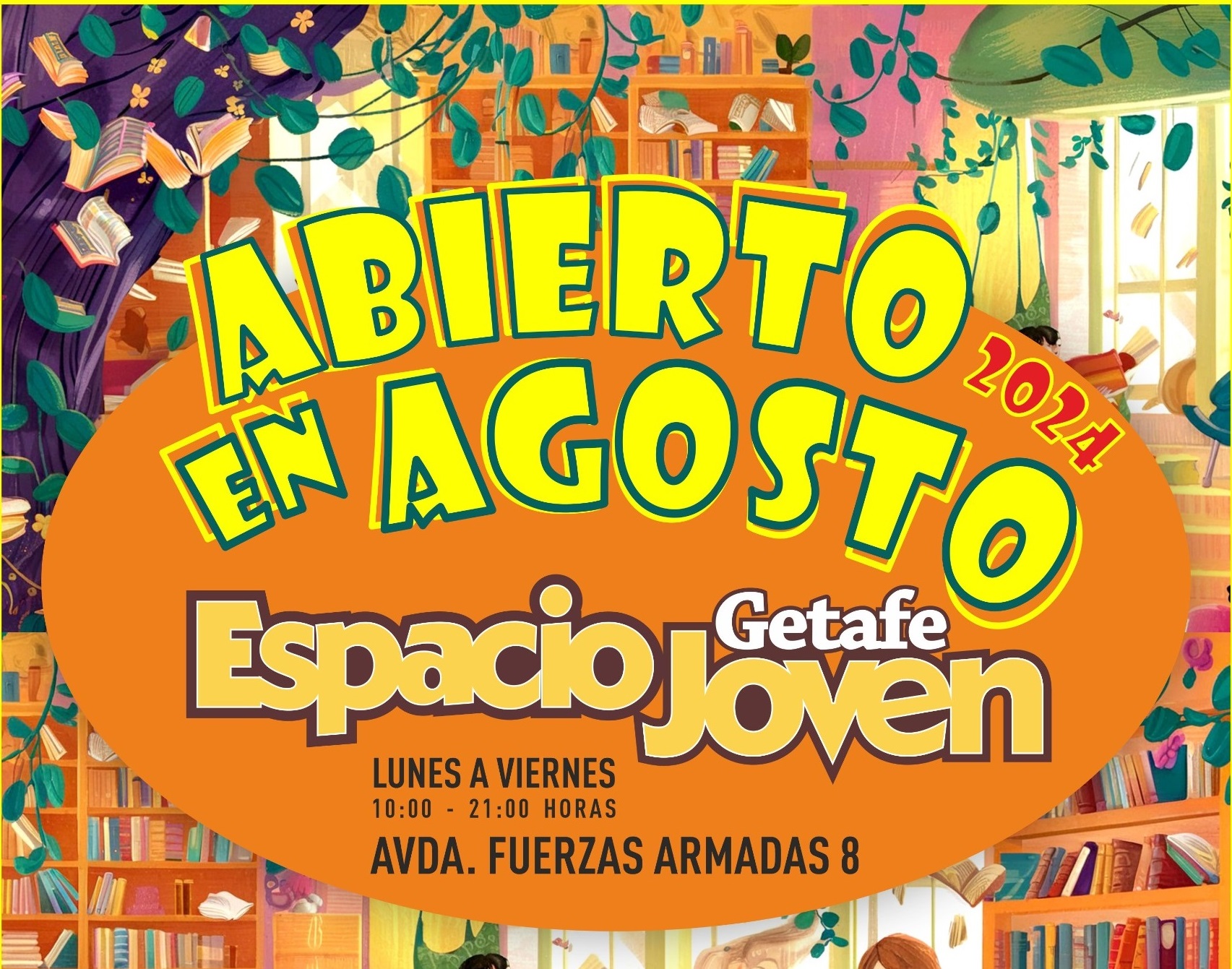 Espacio Getafe Joven,  tu refugio climático durante el mes de agosto