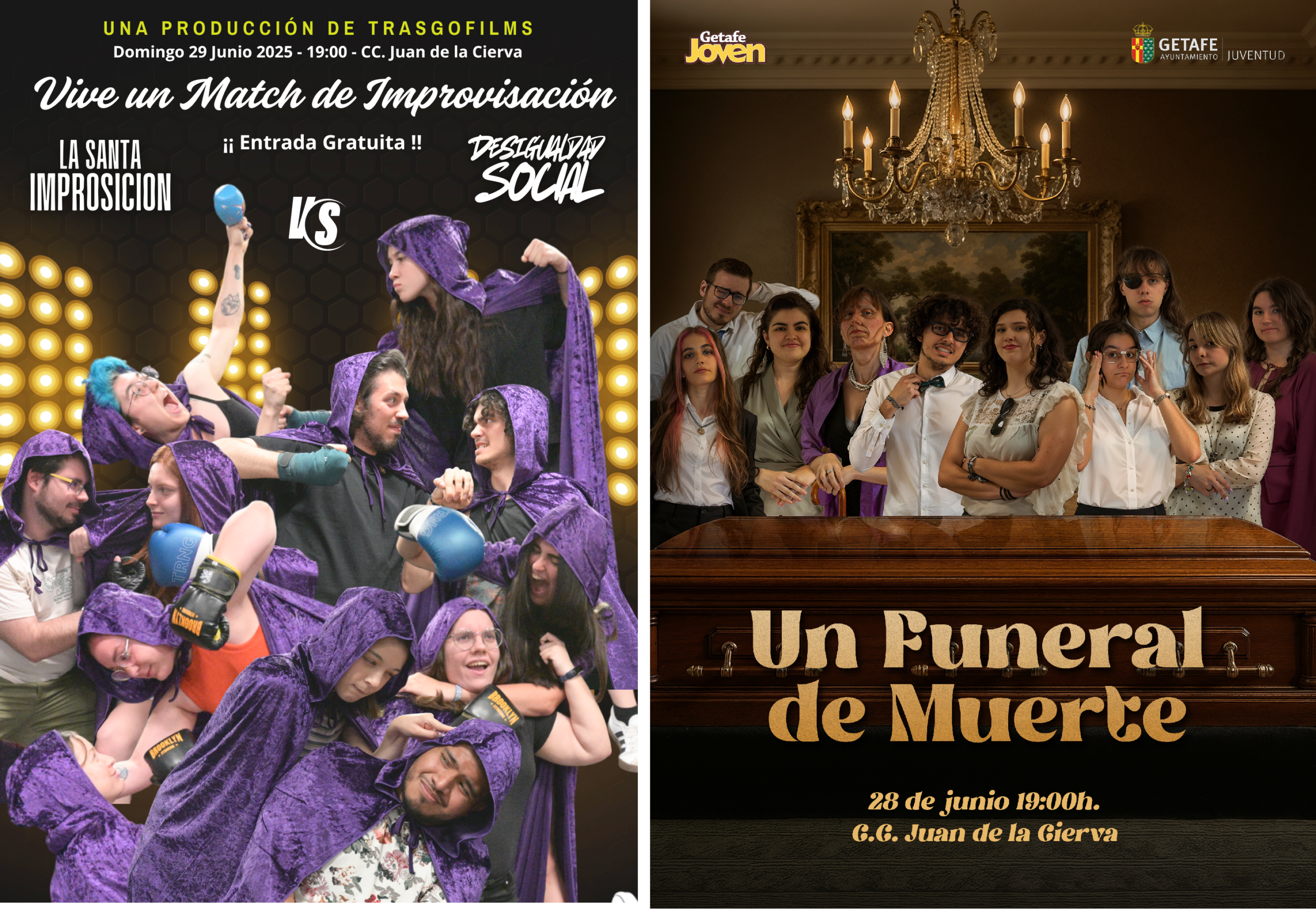 Dos funciones, dos estilos y un escenario: el talento joven se sube a las tablas
