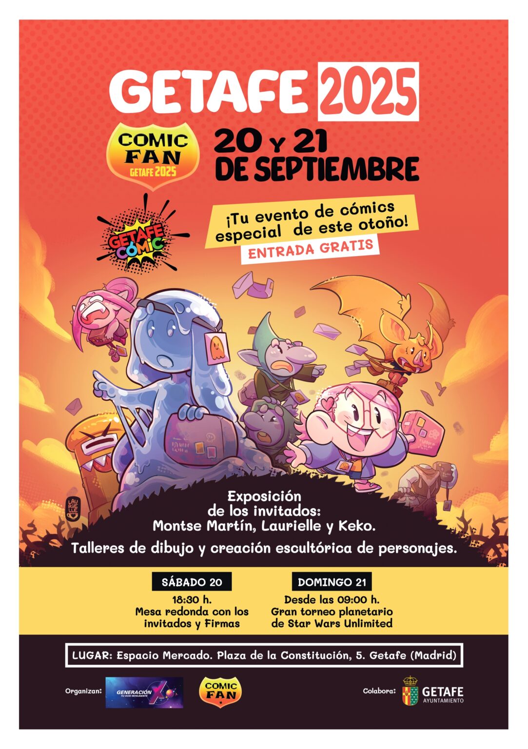 Getafe celebra  este fin de semana el Comic Fan 2025 una cita imprescindible para los amantes del cómic, la animación y la cultura pop.