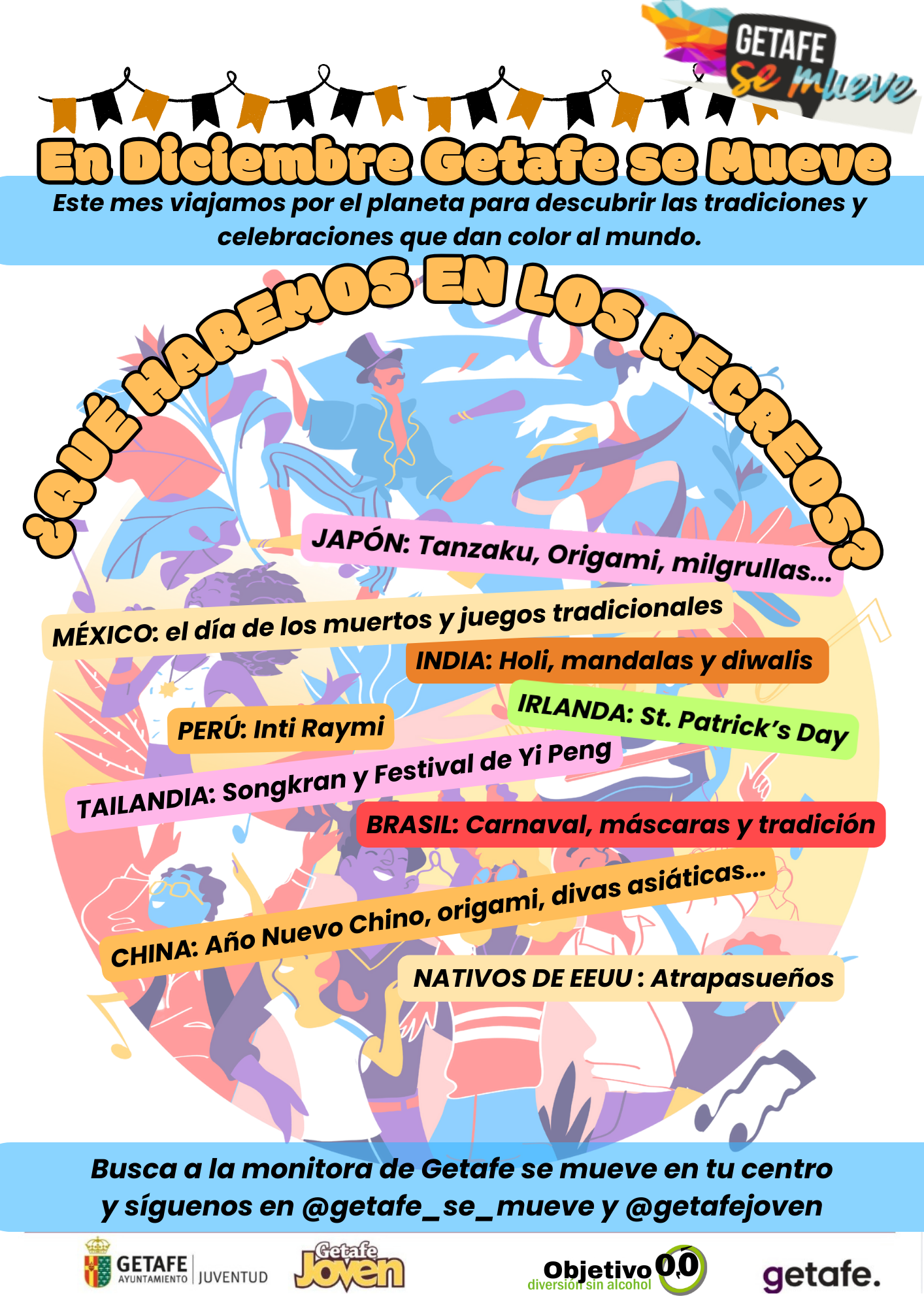 En diciembre Getafe se mueve por todo el planeta para descubrir fiestas y tradiciones de diferentes culturas